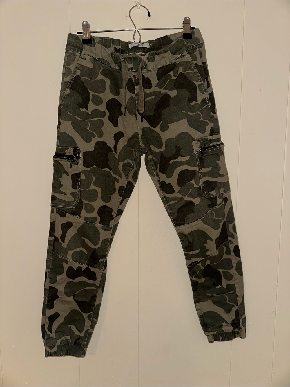 Camo Cargo Jogger Pants - Green Camouflage
